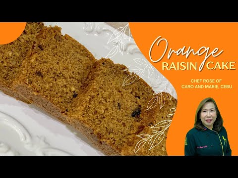 Orange Raisin Cake