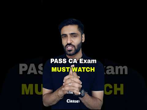 PASS CA Exam #cafoundation #cainter #cafinal