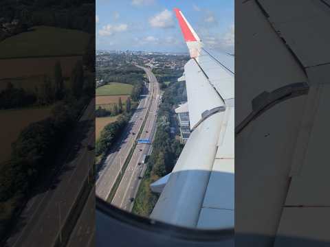 Tunisair Flight 954 from Tunis landing in Brussels, Belgium #shorts #travel #tunisair #brussels