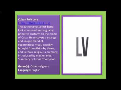 Cuban Folk Lore (FULL Audiobook)