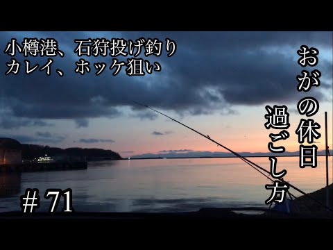 オガの休日過ごし方#71小樽、石狩投げ釣り　カレイ、ホッケ狙い