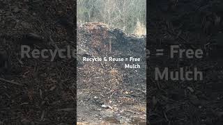 Recycle & Reuse = Free Mulch #freemulch #recycleandreuse #reuse #recycle #organicmulch