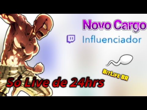 Consegui o Título de Influenciador no Bitlife| Só fiz live de 24hrs hehe | Bitlife Cargos