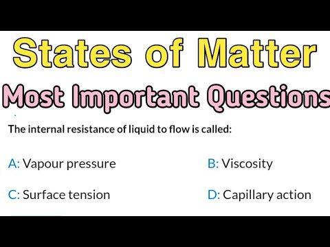 NEET Chemistry || States of Matter Class 11|| Most Important Questions for NEET 2023