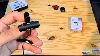 Sony Compact Stereo Lavalier mic with Rode wireless go 1. Test