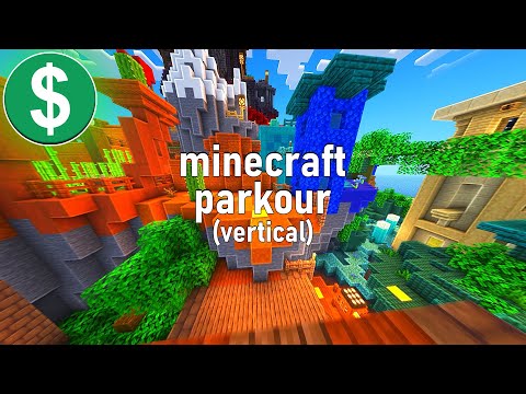 Minecraft Parkour Gameplay NO COPYRIGHT (Vertical)