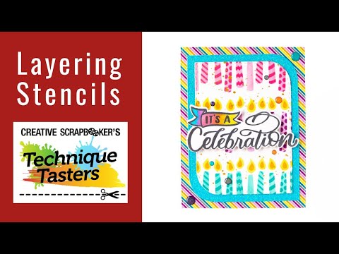 Layering Stencils - Technique Tasters #323