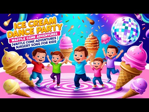 Ice Cream Dance Party||Waffle Cone Adventures||Wow babies||Nursery song for kids||#kidssongs