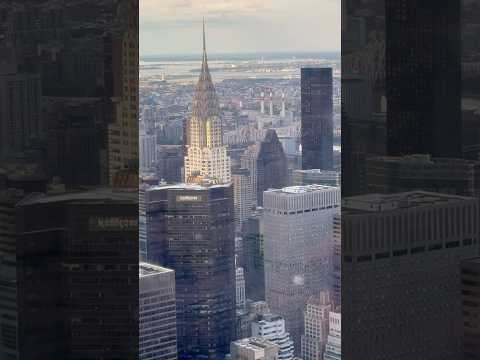 Spectacular view of Manhattan’s skyscrapers from the iconic Empire State Building! #travel #nyc