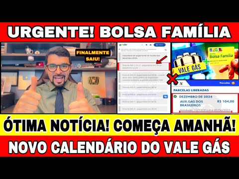 ÓTIMA NOTÍCIA! SAIU O NOVO CALENDÁRIO DO AUXÍLIO GÁS DEZEMBRO! VEJA QUANDO E ONDE VOCÊ RECEBE!