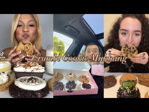 Crumbl Cookie Mukbang Compilation 🍪