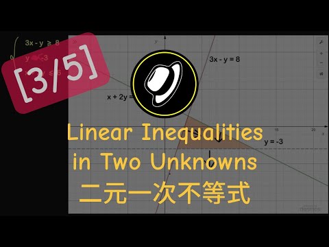 二元一次不等式 | Linear Inequalities in Two Unknowns