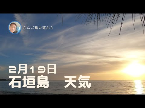 【石垣島天気】2月19日8時ごろ。15秒でわかる今日の石垣島の様子。