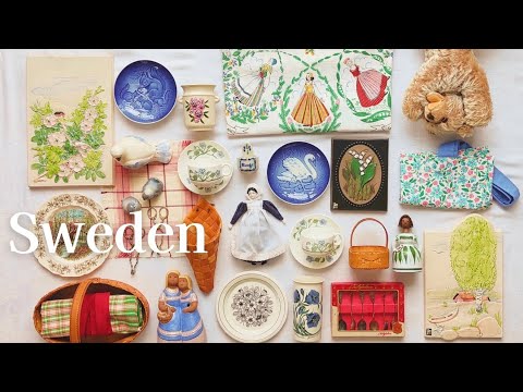 Vintage items in Sweden🦢丨Spring solo trip丨 flea markets, second-hand and antique shops丨Haul