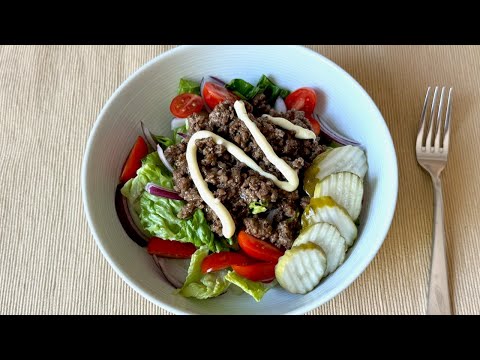 Teriyaki Burger Salad - Yuko's Kitchen - Japanese Cooking 101