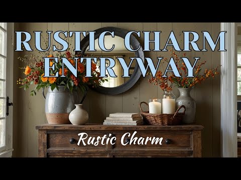 Rustic Charm | Entryway Decor Ideas Inspired by Cottage Gardens