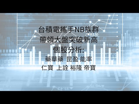 5月22日:台積電攜手NB族群，強勢拉抬大盤突破前高 #台股分析 #台積電 #半導體 #AI #人形機器人 #消費型電子 #宏碁 #仁寶 #車用 #藥華藥