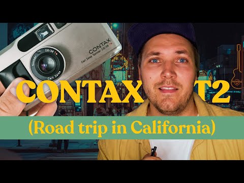 Contax T2 + CineStill 50D | Road trip in California (4K)