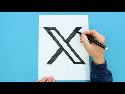 How to draw X Logo (formerly Twitter)