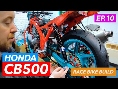 Honda CB500 Thundersport race bike build (part 10) custom