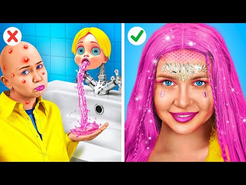 Smart MAKEOVER HACKS from TikTok! EXTREME Girly Beauty Struggles by La La Life Emoji