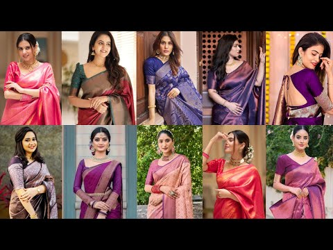 New Designer Kanjivaram Saree//Traditional Kanjivaram Sarees//Kanjivaram Silk Sarees for Festivals