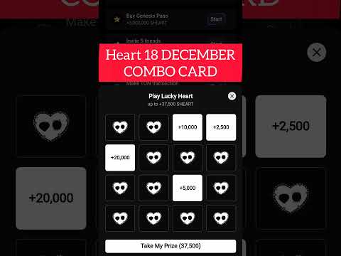 HEART 18 DECEMBER COMBO CARD