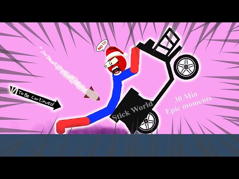 30 Min  Best falls | Stickman Dismounting funny and epic moments | Like a boss compilation #729