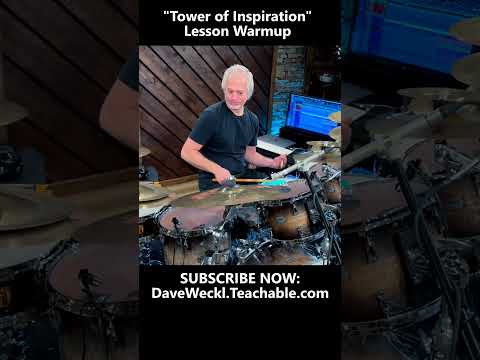 Dave Weckl Warmup for "Tower of Inspiration" Lesson  #drumlesson  #daveweckl #davewecklonlineschool