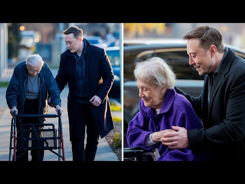 Elon Musk Helps Elderly Couple into Their Car – What Happens Next Will Move You to Tears