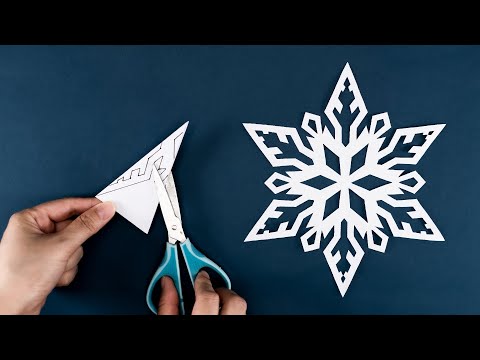 Christmas Decoration Ideas - How to make Snowflakes out of paper - Paper Snowflakes #40