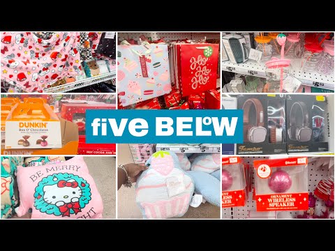 NEW FIVE BELOW ~Christmas Decor ~Holiday Gift Ideas ~ New Cups ~ Pjs & More