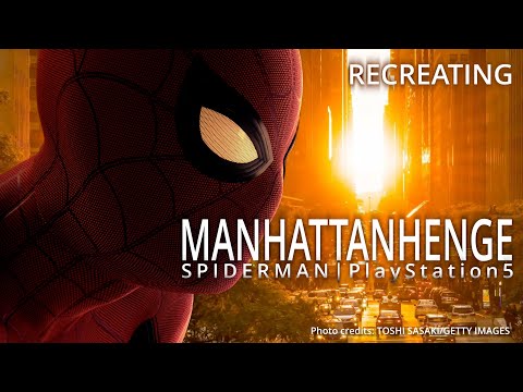 Spider-Man remastered | NY's ManhattanHenge recreation | PS5 | Ray tracing l 4k | HDR