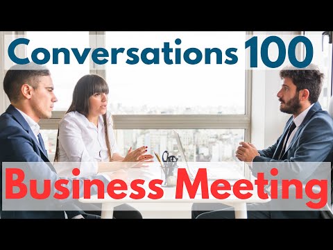 Business Meeting Conversation "Improve Speaking Skills!" | Business English Learning