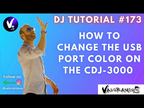 DJ Tutorial #173: How to Change The USB Port Color on the CDJ-3000