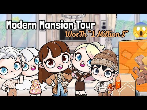 MoDern Mansion ToUr !! 🧡🤎 || *Worth 1 million dollars $ !! 😱 || The FanTasTic Five 🩰 ||