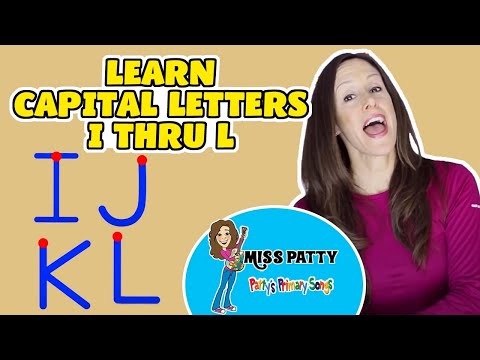 Learn Alphabet Song Trace the Letters I - L | Capital Letters Patty Shukla ABCs Song Sign Language