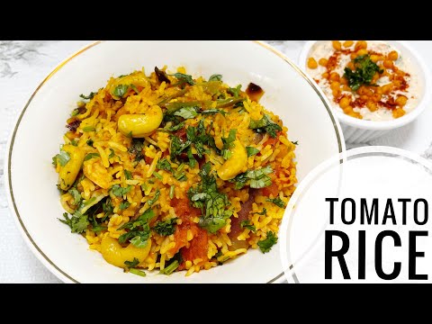 Tomato Rice & Boondi Raita Recipe | How to Make Tomato Pulav and Bundi Raita at Home |