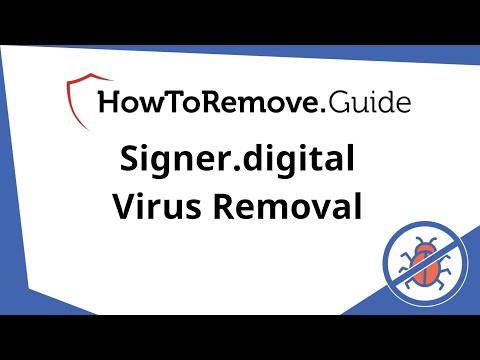 Signer digital Virus Extension Removal