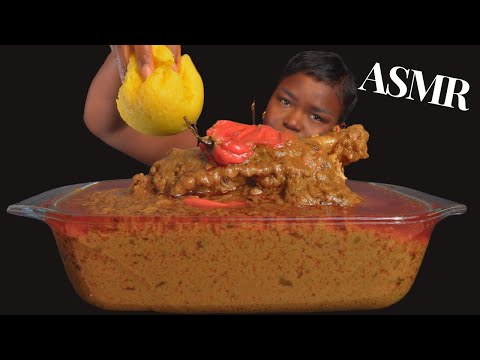 ASMR FUFU & PALMNUT SOUP MUKBANG |BBQ turkey wings banga soup| No Talking) Soft Eating Sounds