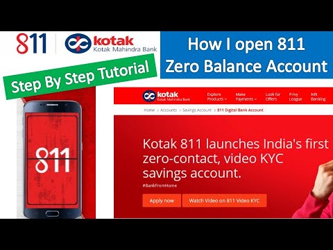 Kotak 811 Zero Balance Savings Account Live Open | Step by Step process | Start to End