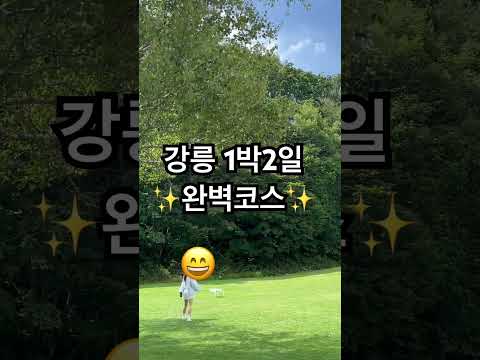 강릉 1박2일 완벽코스❗️