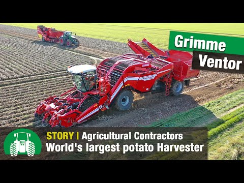 Henke Agricultural Contractors – Potato & corn harvest| Grimme Ventor, Claas Lexion | Part 4