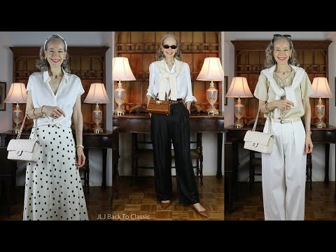 Timeless Style: 9 Elegant, Classic Spring, Summer Outfits / Fashion Over 50