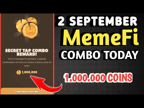 MEMEFI SECRET COMBO TODAY 2 SEPTEMBER 2024 | MEMEFI DAILY COMBO | MEMEFI COMBO TODAY | MEMEFI COMBO