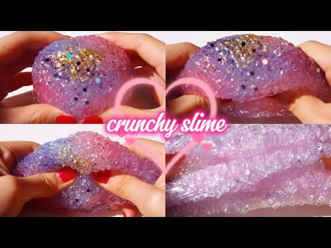 【字幕】クランチスライム触りながら雑談✨　slime asmr videos