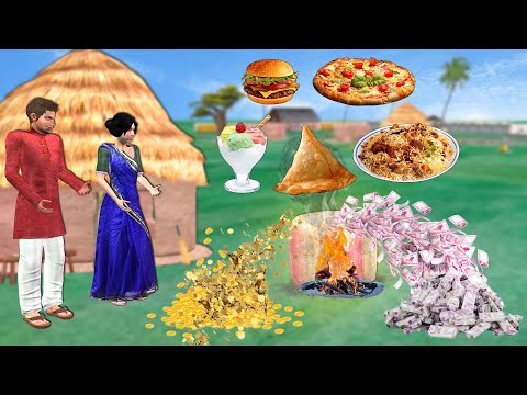 जादुई चूल्हा Magical Chulha Biryani Pizza Burger Money Comedy Video Jadui Food Funny Hindi Kahaniya