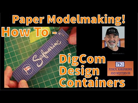 Paper Modelmaking - Building DigCom Design Containers and 9 stacks!