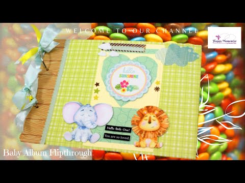 Baby Scrapbook Album | Gender neutral memory book | HappyMomentzz By SharadaDilip