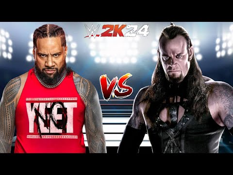 WWE 2K24 JIMMY USO VS. MINISTRY OF DARKNESS UNDERTAKER WRESTLEMANIA MATCH!